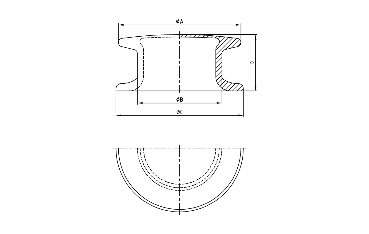 DF-473C Gussstahl 8-Knopf-Chock