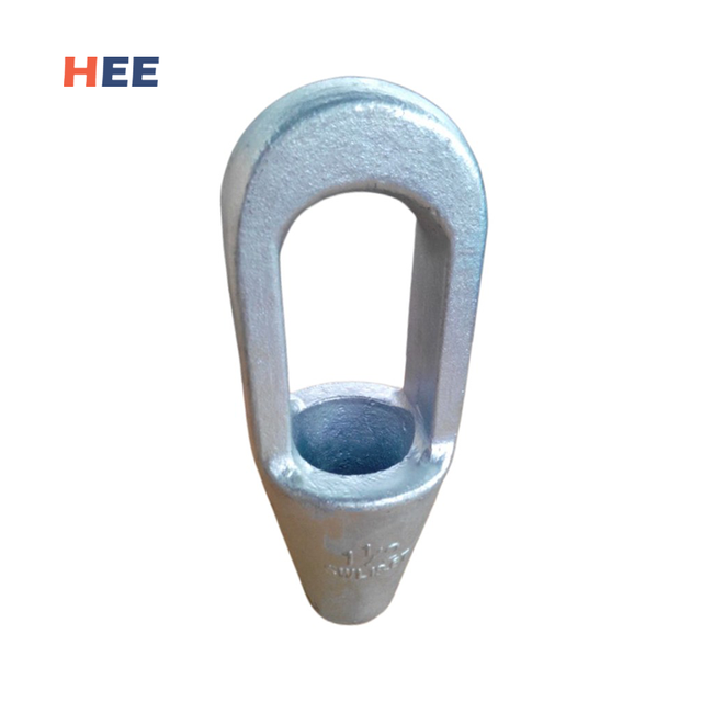 1-1/2 'swl: 18,6t robuster geschlossener Spelter-Sockel für Marine