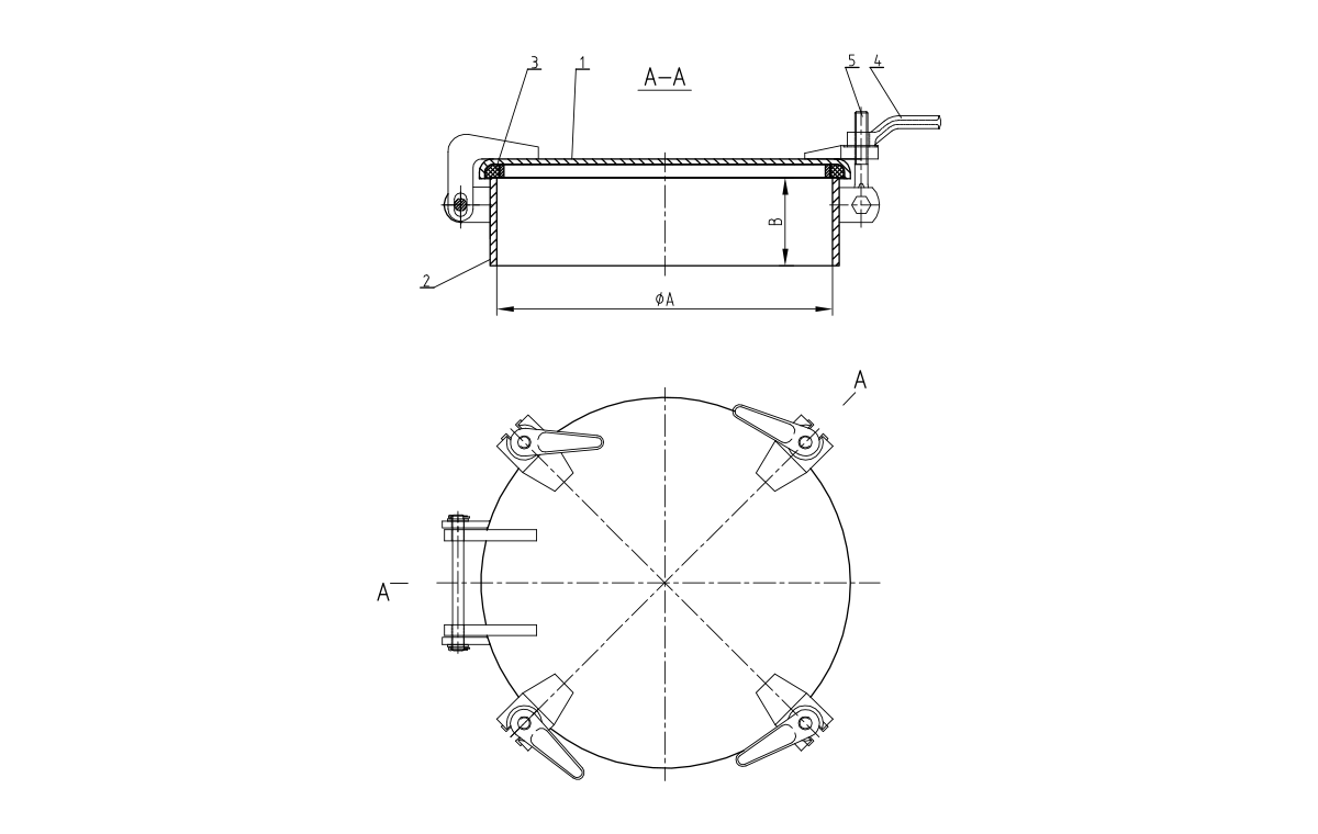 DF-343-5 4 Hunde erh&ouml;hte wasserdichte Luke