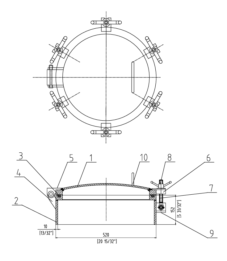 6 Hunde erh&ouml;hte wasserdichte Lukenzeichnung